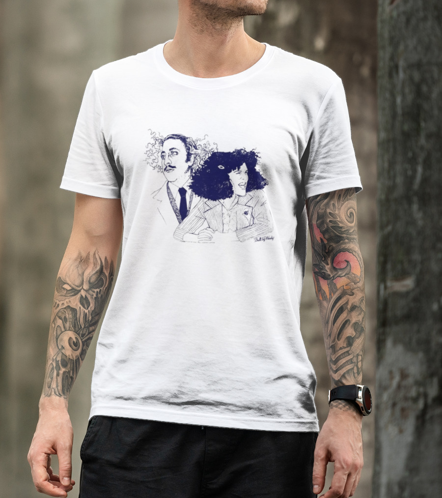 Gene Wilder Gilda Radner Iconic Duo Sketch T-Shirt
