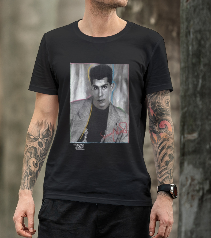 Danny Wood Vintage NKOTB Photo Colorful Outline T-Shirt