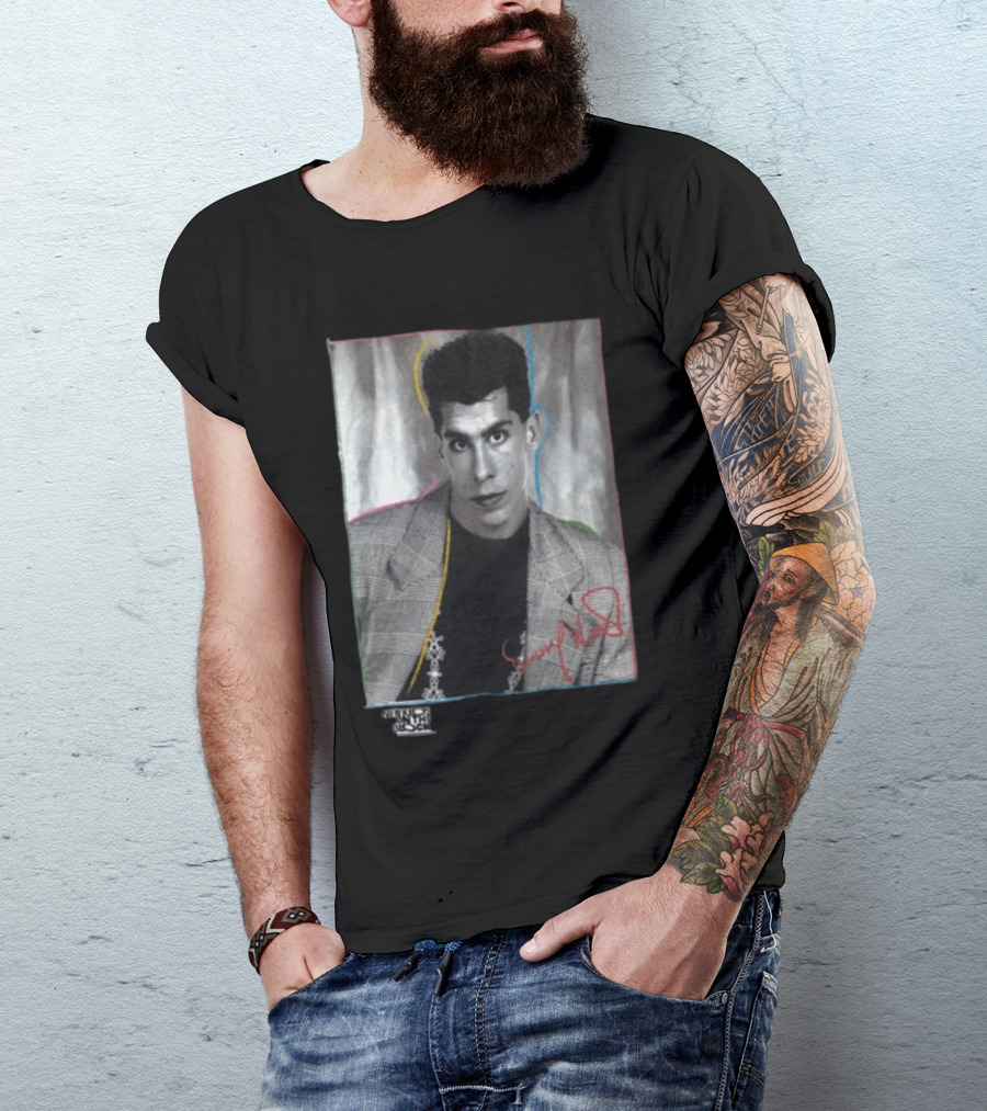 Danny Wood Vintage NKOTB Photo Colorful Outline T-Shirt