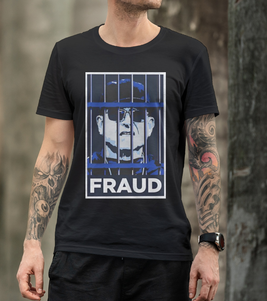 Harbaugh Behind Bars Fraud T-Shirt