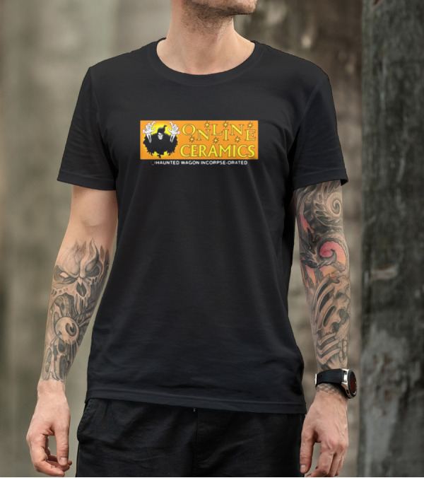 ONLINE CERAMICS HAUNTED WAGON INCORPSE-ORATED T-Shirt