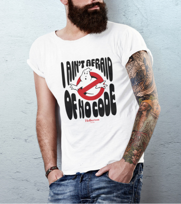 I Ain't Afraid Of No Code Julien Barbier Holberton Ghostbusters T-Shirt