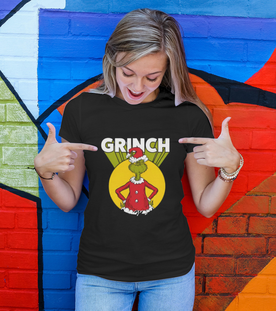 Junior's Dr. Seuss The Grinch You're A Mean One Christmas T-Shirt