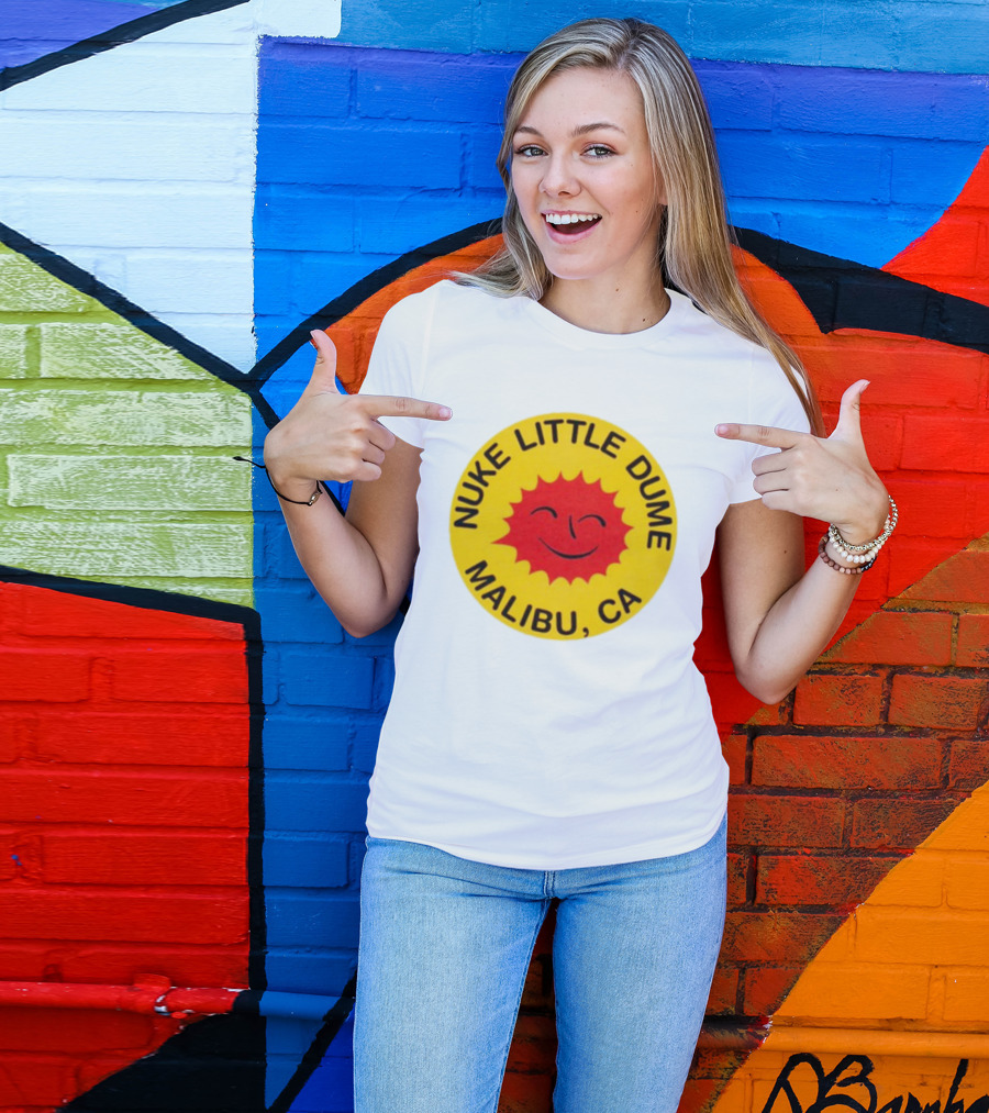 Nuke Little Dume Malibu CA Smiling Sun T-Shirt