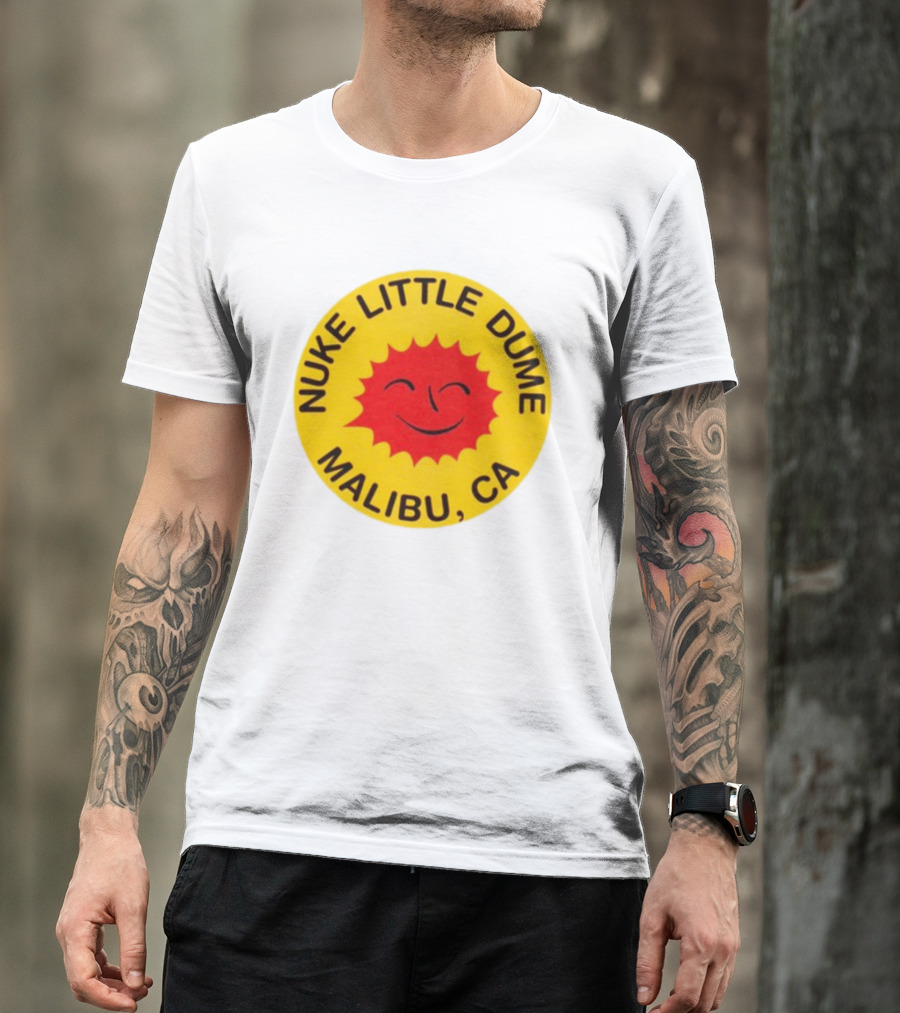 Nuke Little Dume Malibu CA Smiling Sun T-Shirt