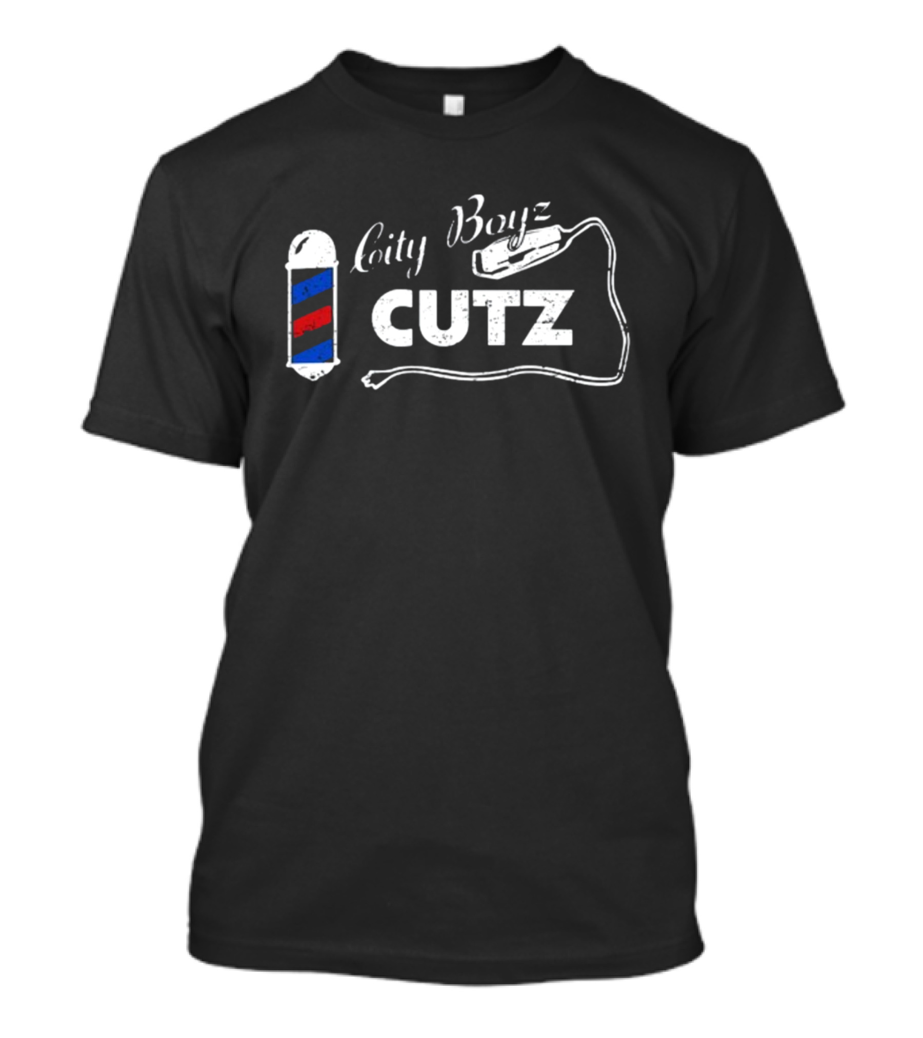 Burna Boy City Boyz Cutz Barber Pole With Clipper T-Shirt