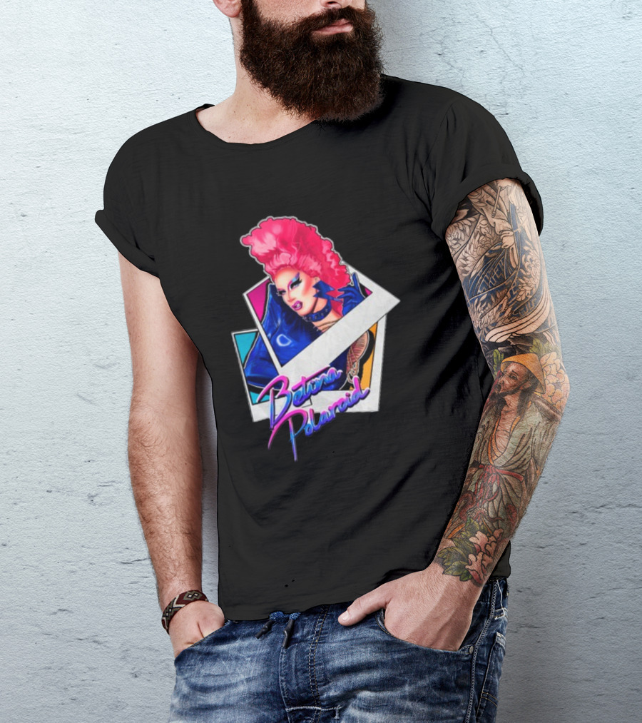 Betina Polaroid Vibrant Drag Persona In T-Shirt