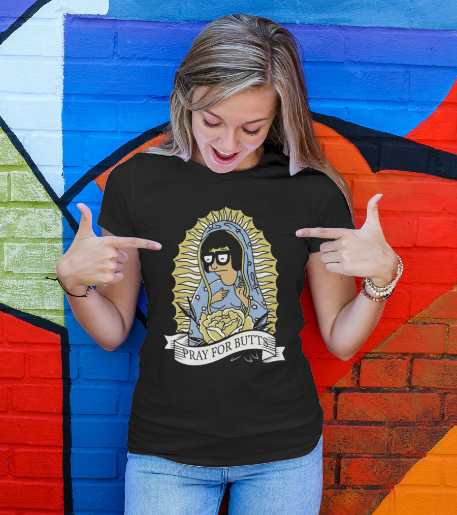 Pray For Butts Tina Belcher Bob's Burgers Iconic Character Image T-Shirt