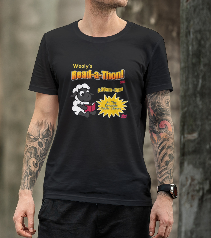 Wooly's Read-a-Thon 3rd At The Kenzdale Public Library 9:30am-3pm T-Shirt