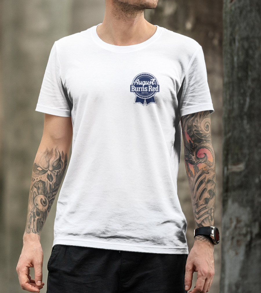 August Burns Red Beer Can Design White T-Shirt