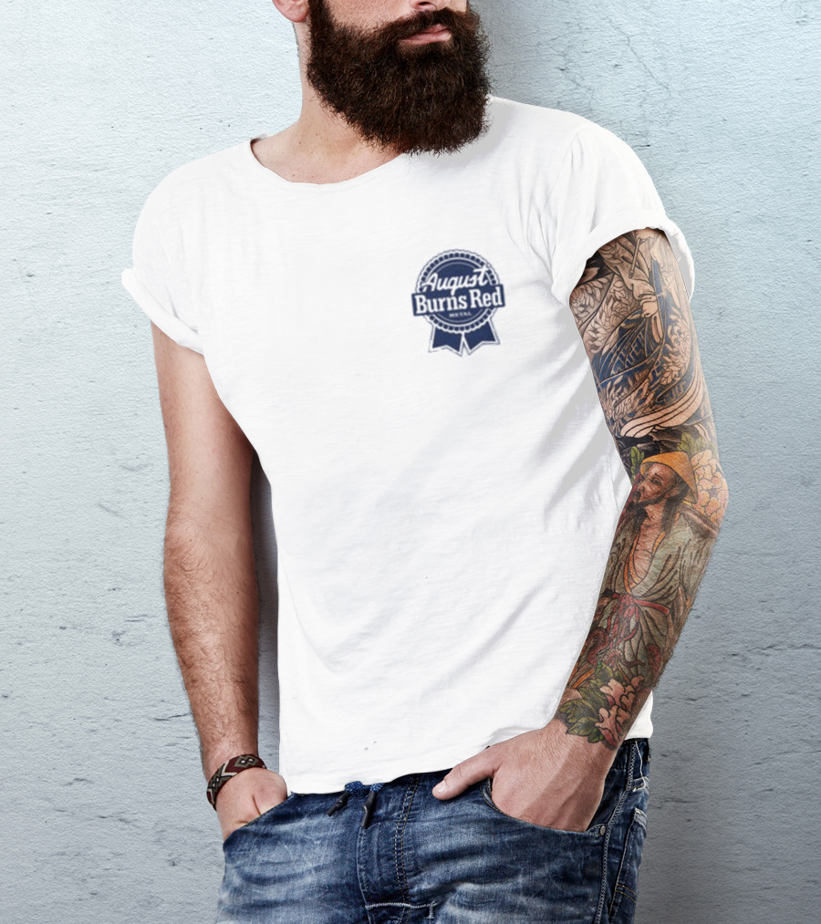 August Burns Red Beer Can Design White T-Shirt