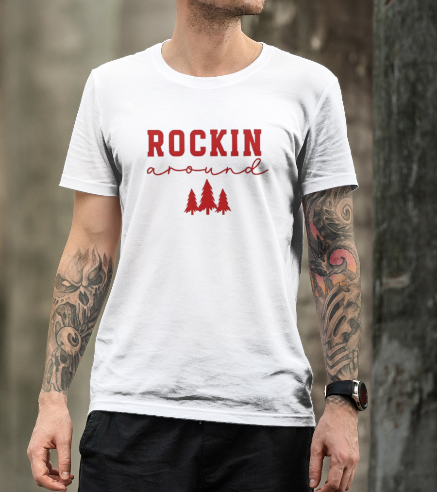 Simply Sage Market Women's Rockin' Around Christmas Trees T-Shirt