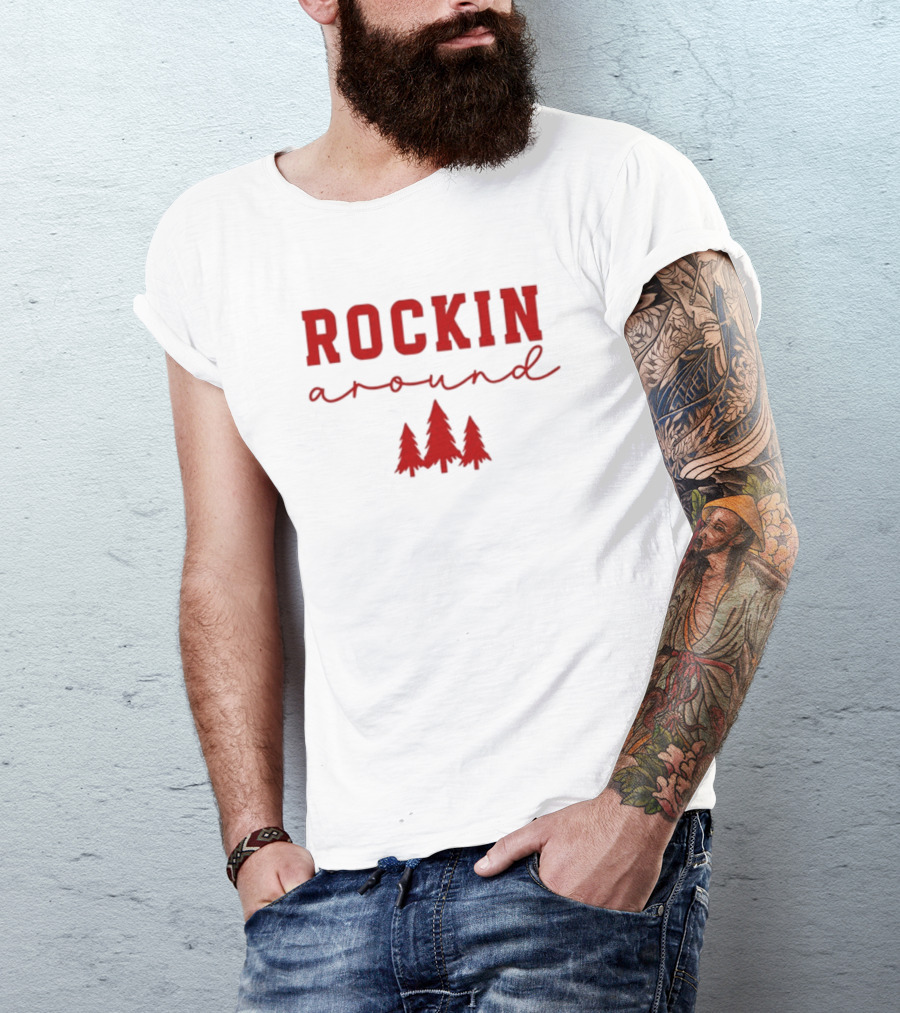 Simply Sage Market Women's Rockin' Around Christmas Trees T-Shirt