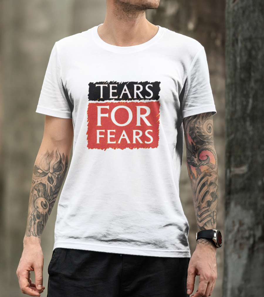 TEARS FOR FEARS Iconic Logo On Black T-Shirt