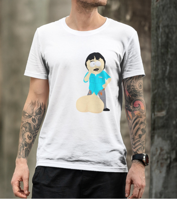 Ladies My Eyes Are Up Here Randy Marsh Humor South Park Character T-Shirt