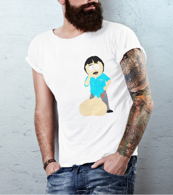 Ladies My Eyes Are Up Here Randy Marsh Humor South Park Character T-Shirt