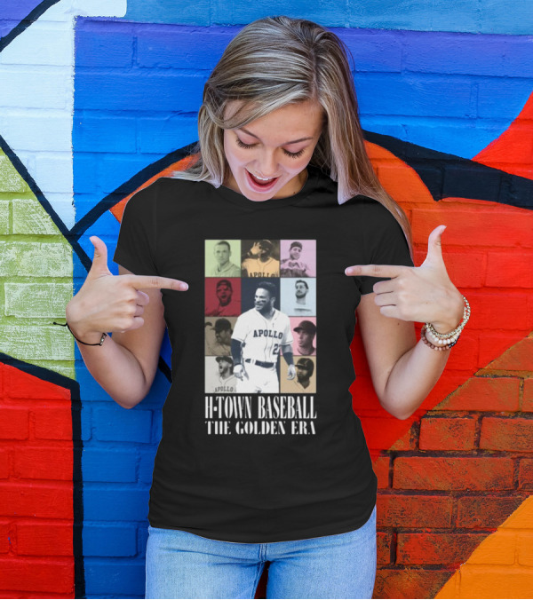 Apollohou H-Town Baseball The Golden Era Apollo Collection T-Shirt
