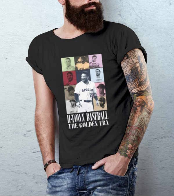 Apollohou H-Town Baseball The Golden Era Apollo Collection T-Shirt