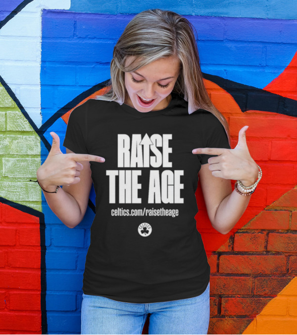 Jayson Tatum Celtics Raise The Age Campaign Celtics.com/raisetheage T-Shirt