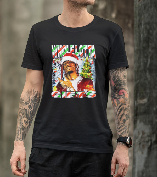 Whole Lotta Gifts Christmas Santa T-Shirt