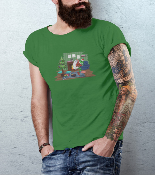 How The Grinch Stole Sneakers Stealing Colorful Boxes By Christmas Tree T-Shirt