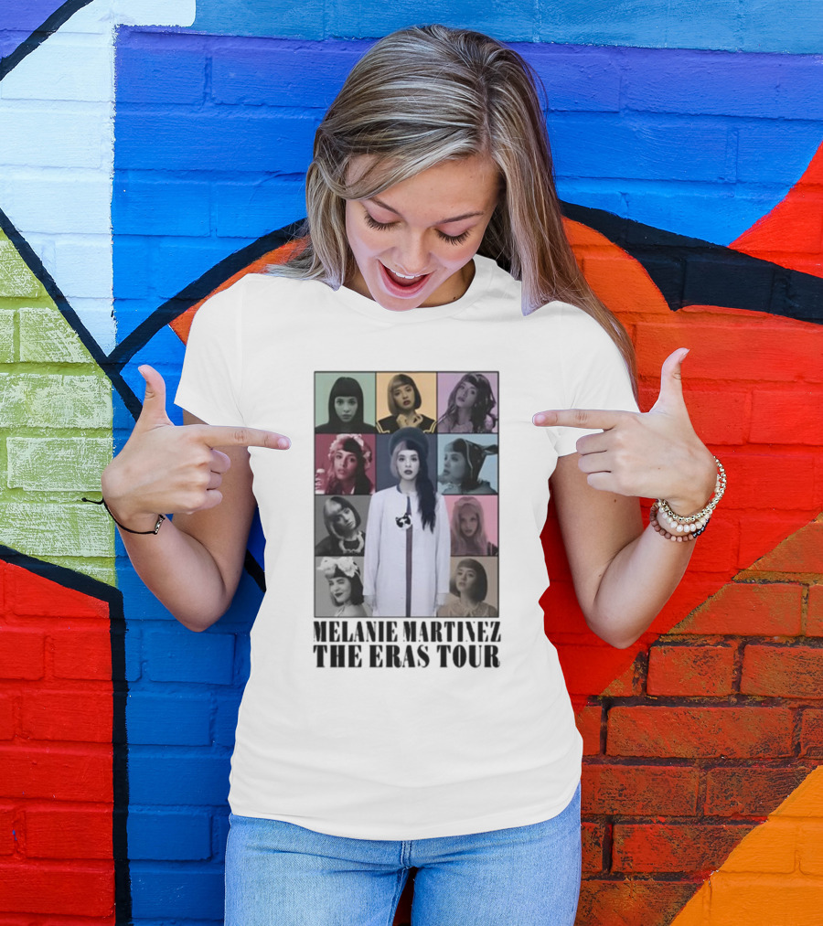MELANIE MARTINEZ THE ERAS TOUR MULTICOLOR GRID PORTRAITS T-Shirt