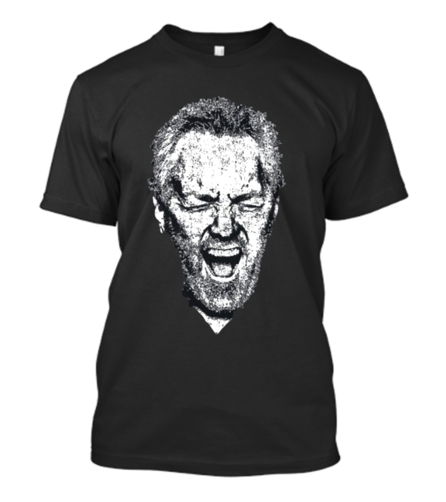 President Larry Solov Iconic Grayscale Expression T-Shirt