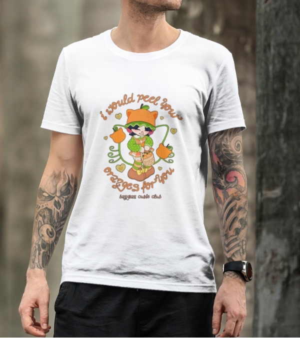 I Would Peel You Oranges For You Cute Kid Orange Hat Bangtan Cutie Club T-Shirt