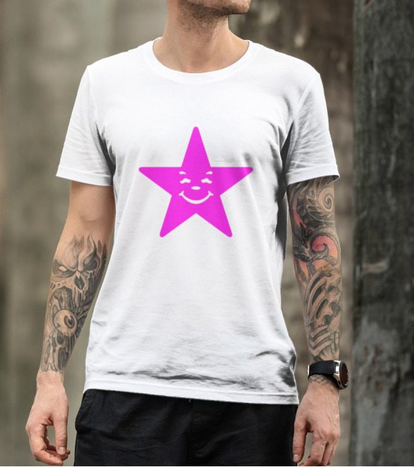 Austin Babbitt Asspizza Smiling Star Pink T-Shirt