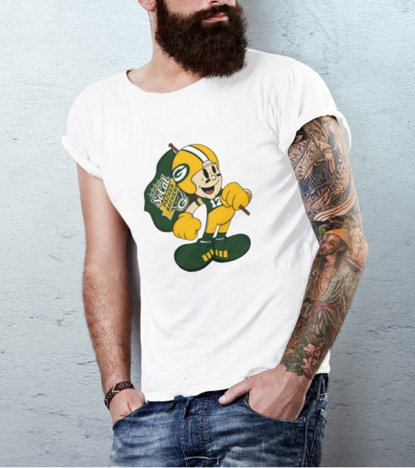 Socal Packer Backers 12 Retro Cartoon Football Character T-Shirt