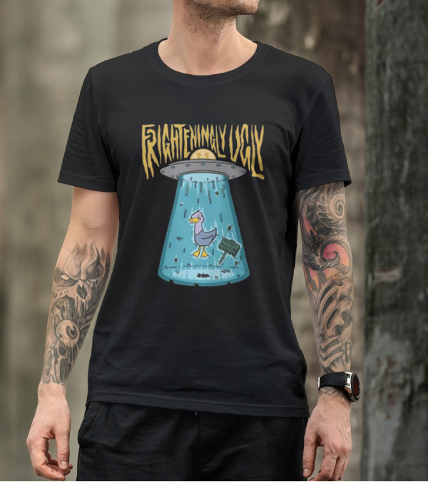 Foyesade Oluokun Frighteningly Ugly UFO Chicken Abduction T-Shirt