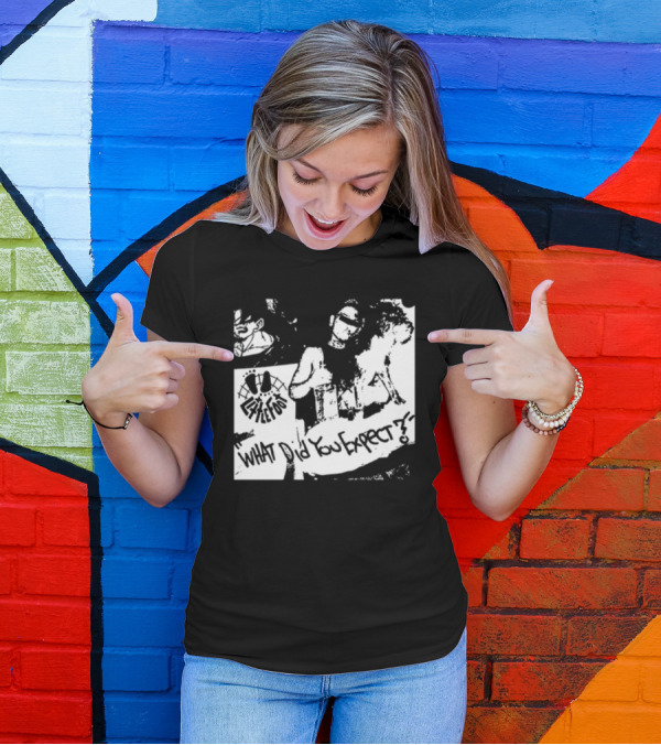 Little Foot What Did You Expect Comic Style Monochrome T-Shirt