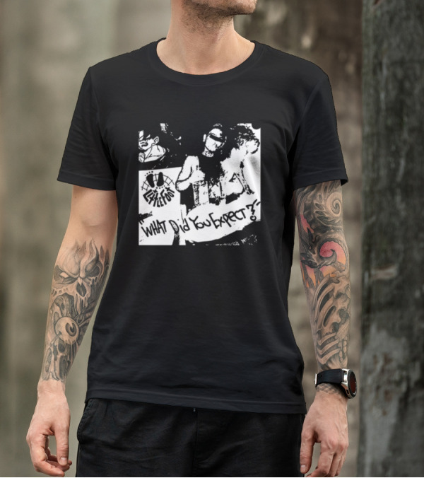 Little Foot What Did You Expect Comic Style Monochrome T-Shirt
