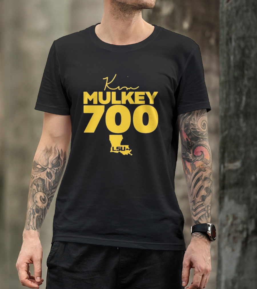 Kim Mulkey 700 LSU Women's Basketball Achievement T-Shirt