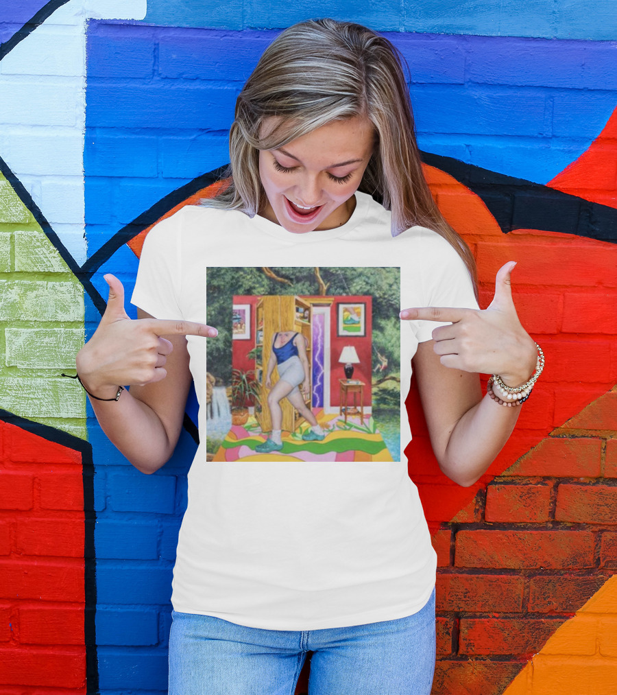Light Moving Time Surreal Tropical Interior Scene T-Shirt
