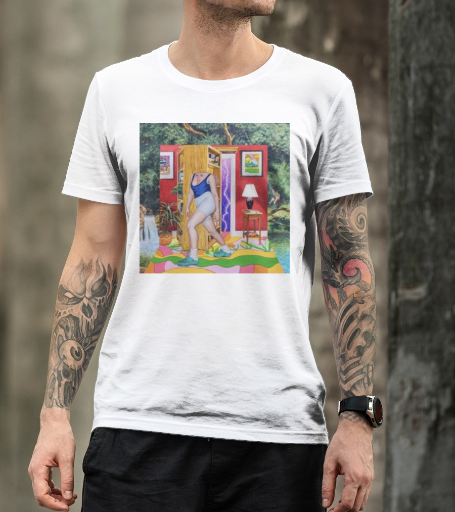 Light Moving Time Surreal Tropical Interior Scene T-Shirt
