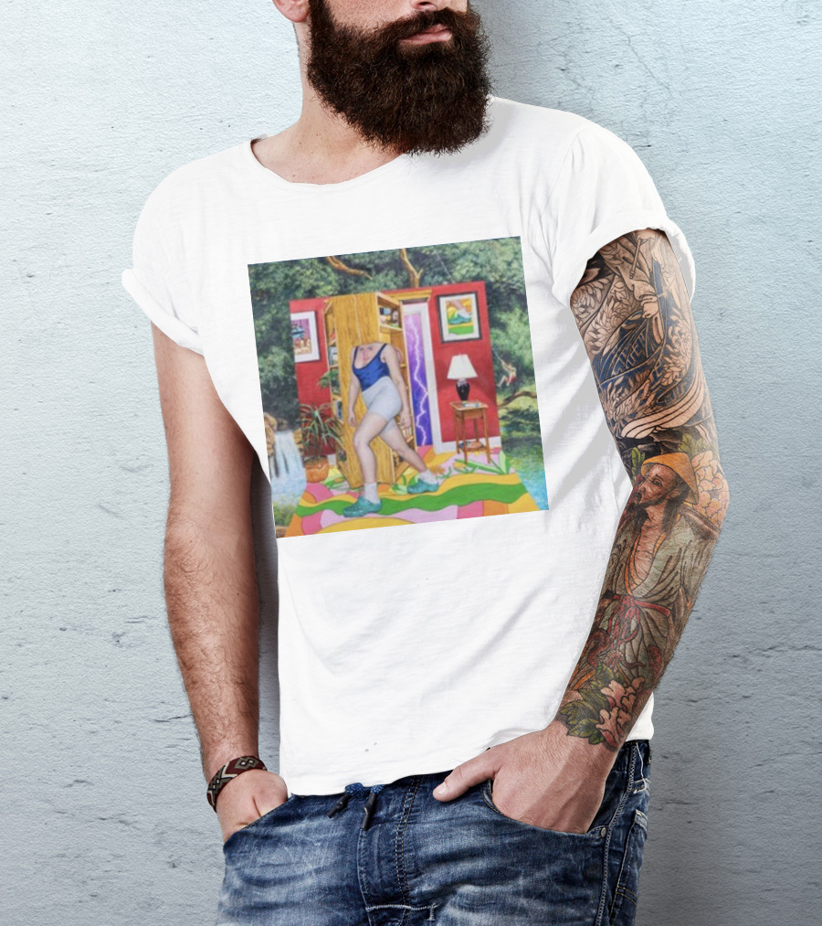 Light Moving Time Surreal Tropical Interior Scene T-Shirt