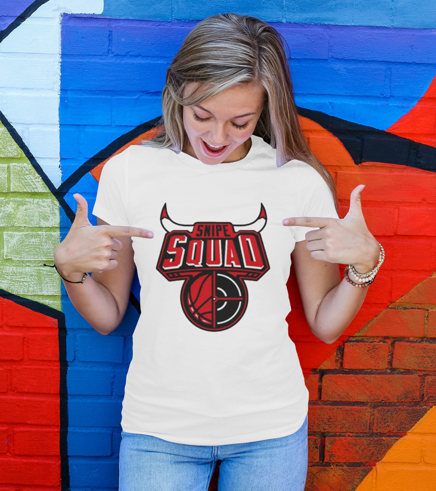 Snipe Squad Bulls Basketball Target T-Shirt