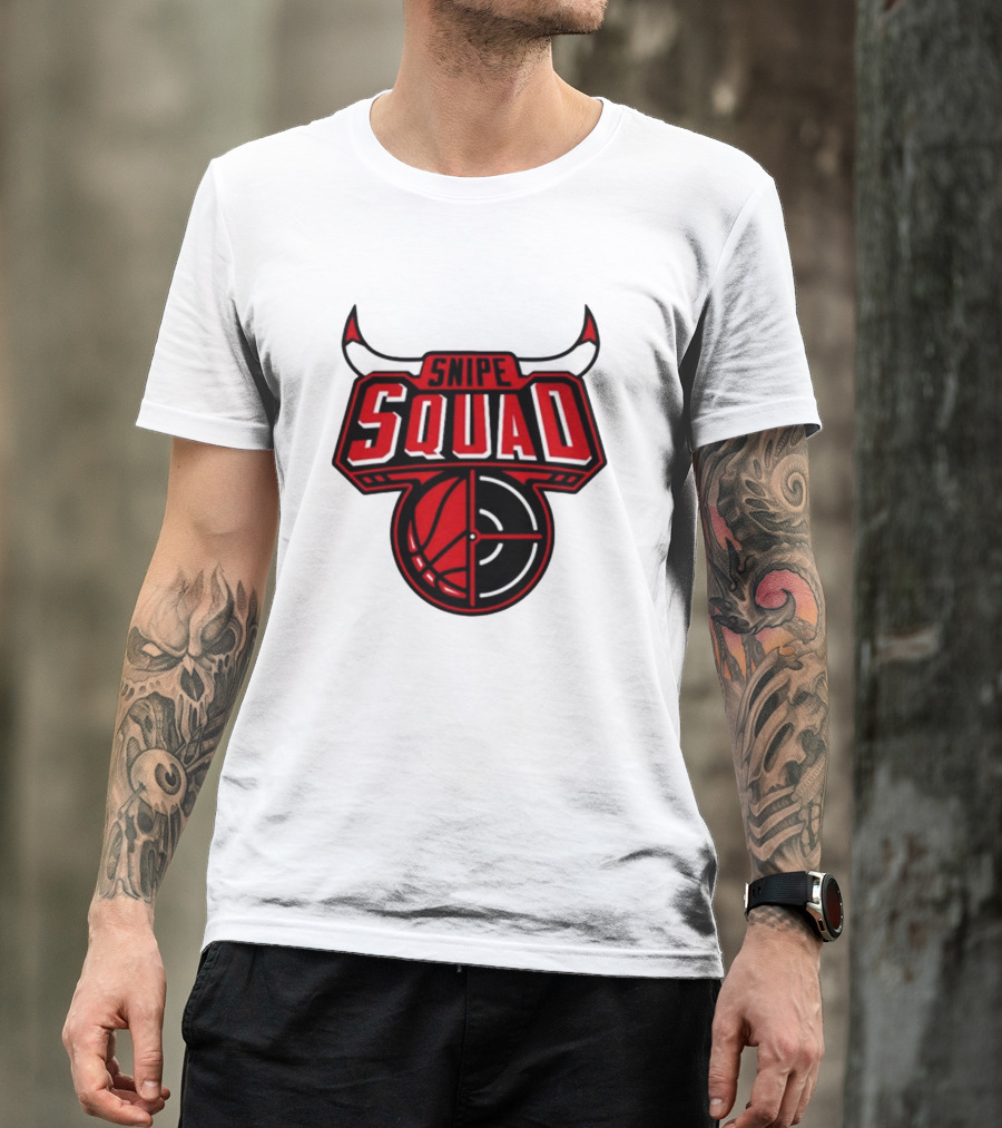 Snipe Squad Bulls Basketball Target T-Shirt