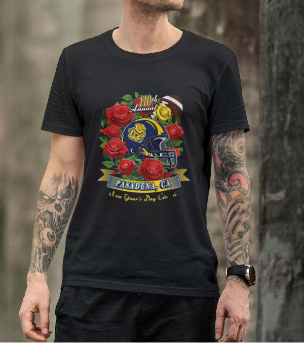 110th Annual Pasadena CA New Year's Day Football Roses T-Shirt