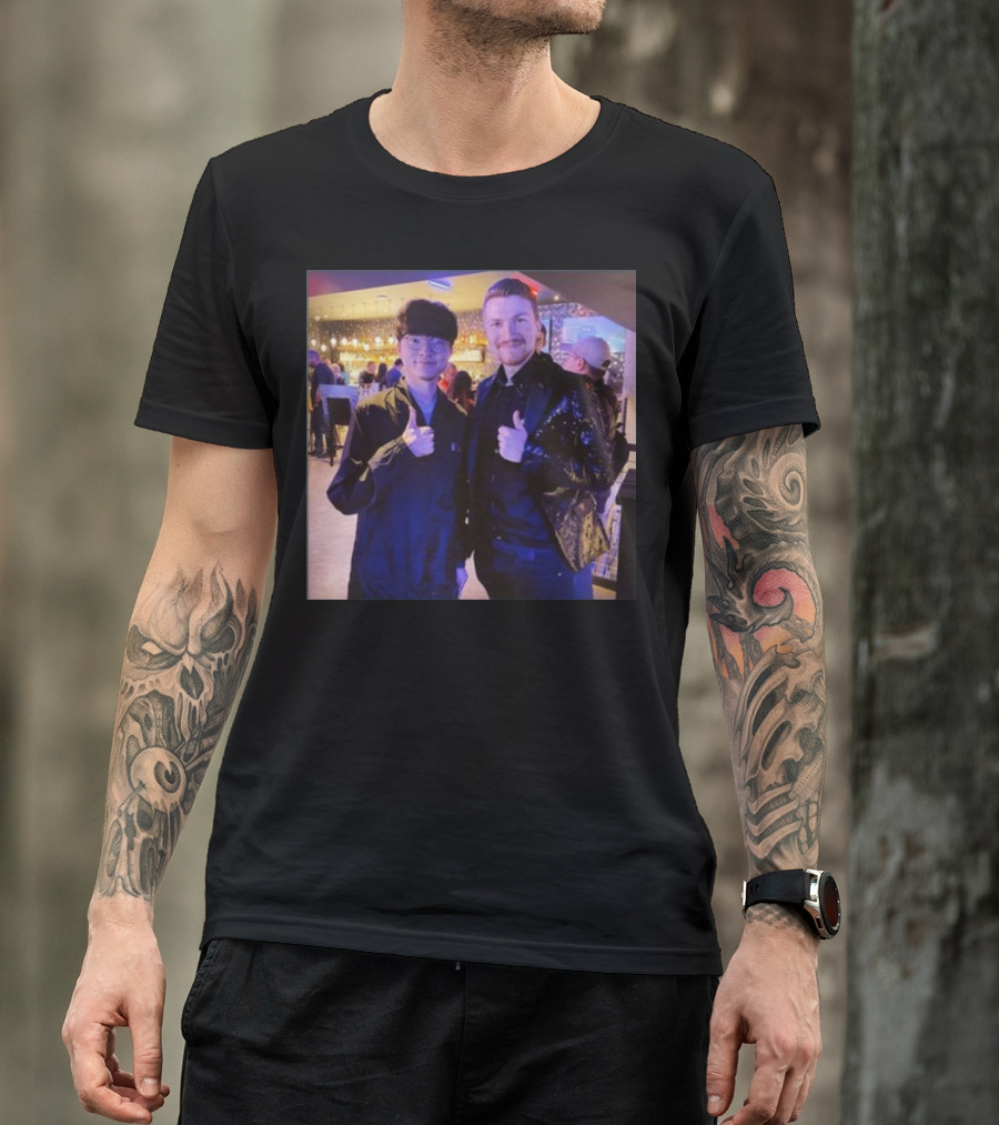 Fabian Mallant With Faker Thumbs Up Photo T-Shirt