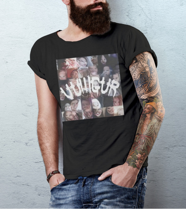 Vulllgur Collage Ritual Faces T-Shirt