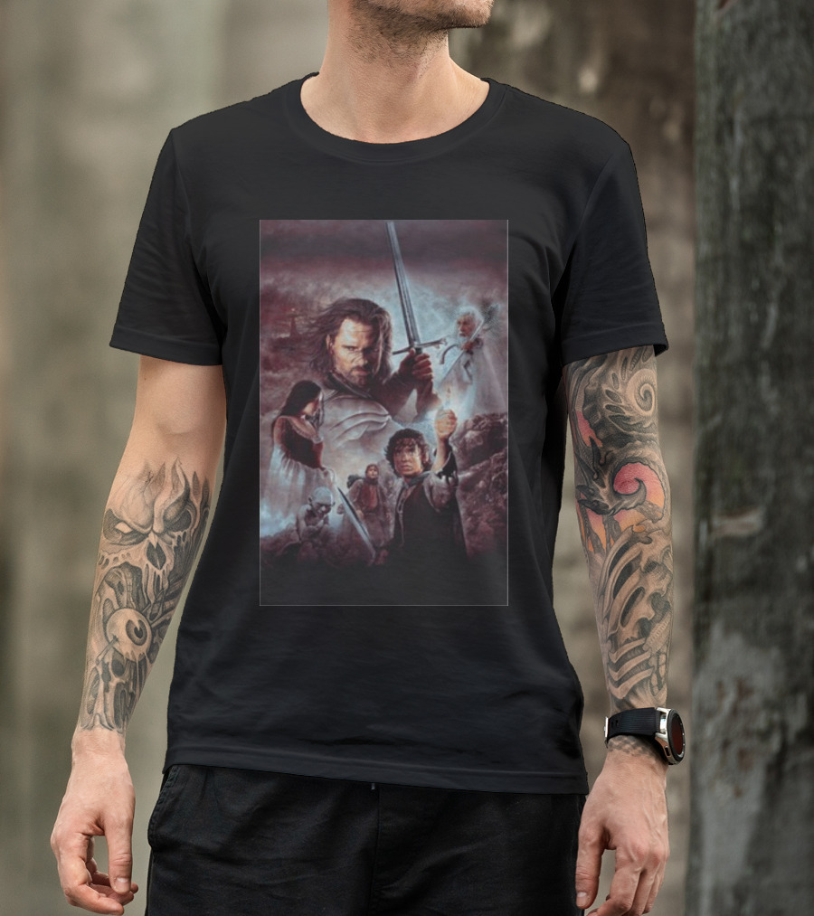 The Lord Of The Rings The Return Of The King Aragorn Frodo Gandalf Movie T-Shirt