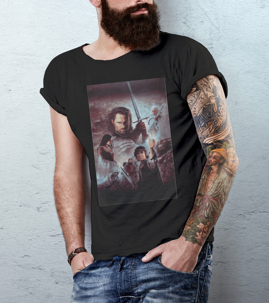 The Lord Of The Rings The Return Of The King Aragorn Frodo Gandalf Movie T-Shirt