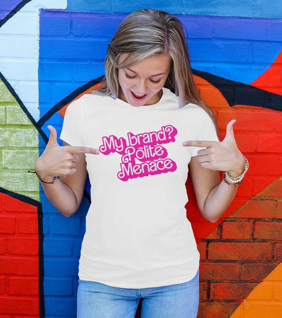 My Brand Polite Menace Barbie New T-Shirt