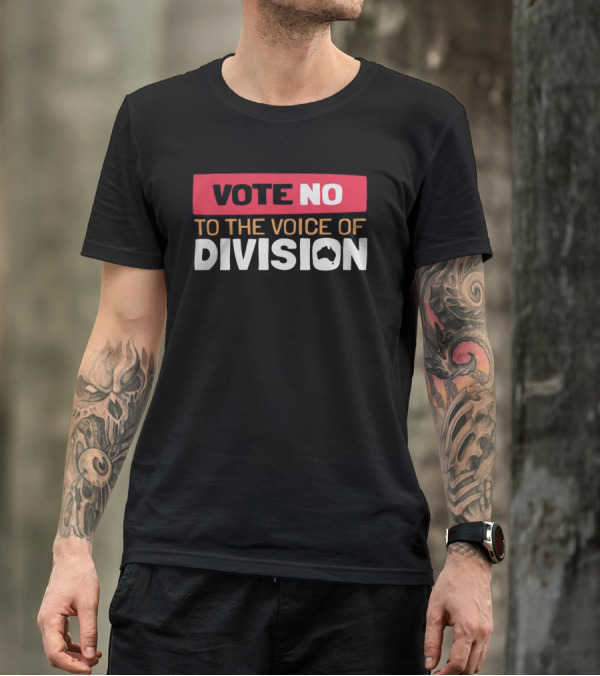 Vote No To The Voice Of Division Australia Map T-Shirt