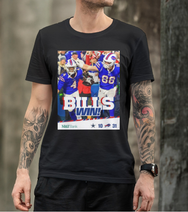 BillsMafia M&T Bank Dal Vs Buf Bills Win 31-10 T-Shirt