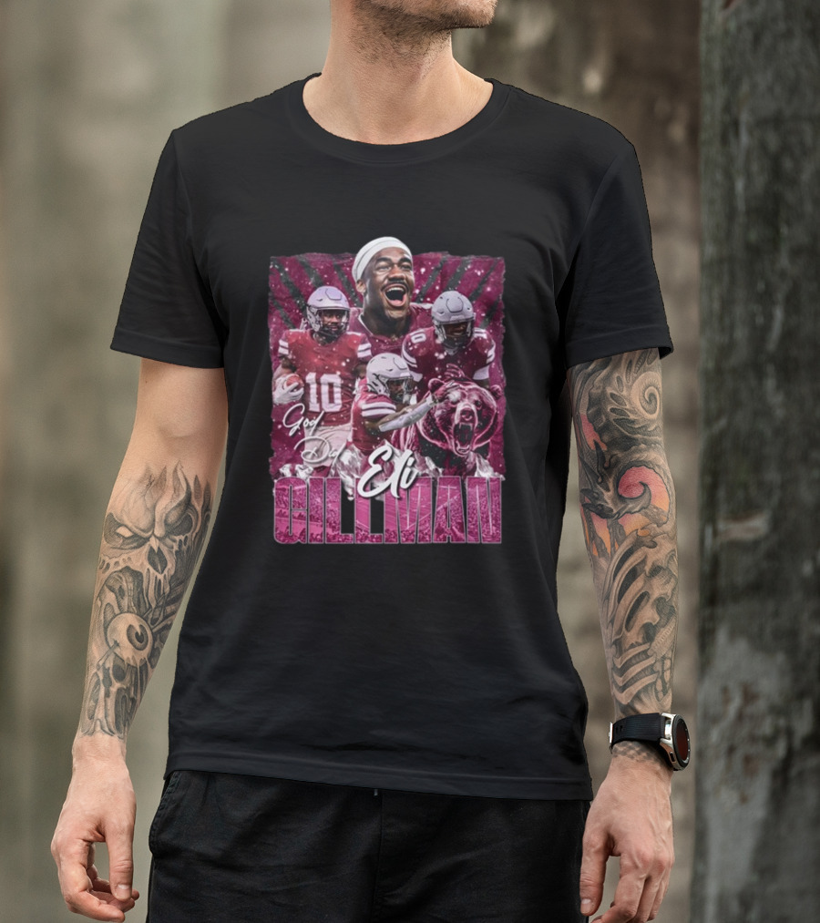 Eli Gillman God Did Football Bear Roar T-Shirt