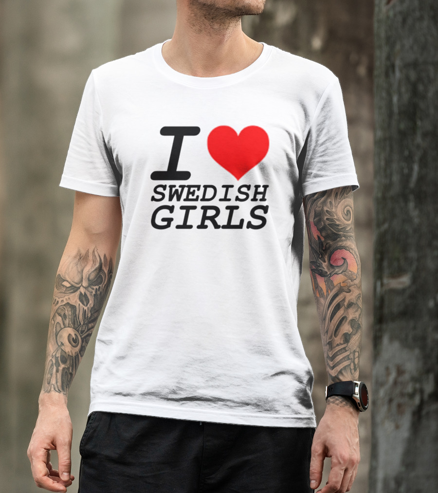Pippin I Heart Swedish Girls T-Shirt