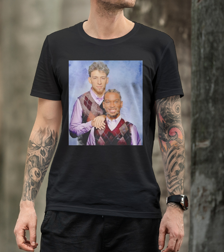 Chet Holmgren Shai Gilgeous Family Portrait Stepbrothers Sweater Look T-Shirt